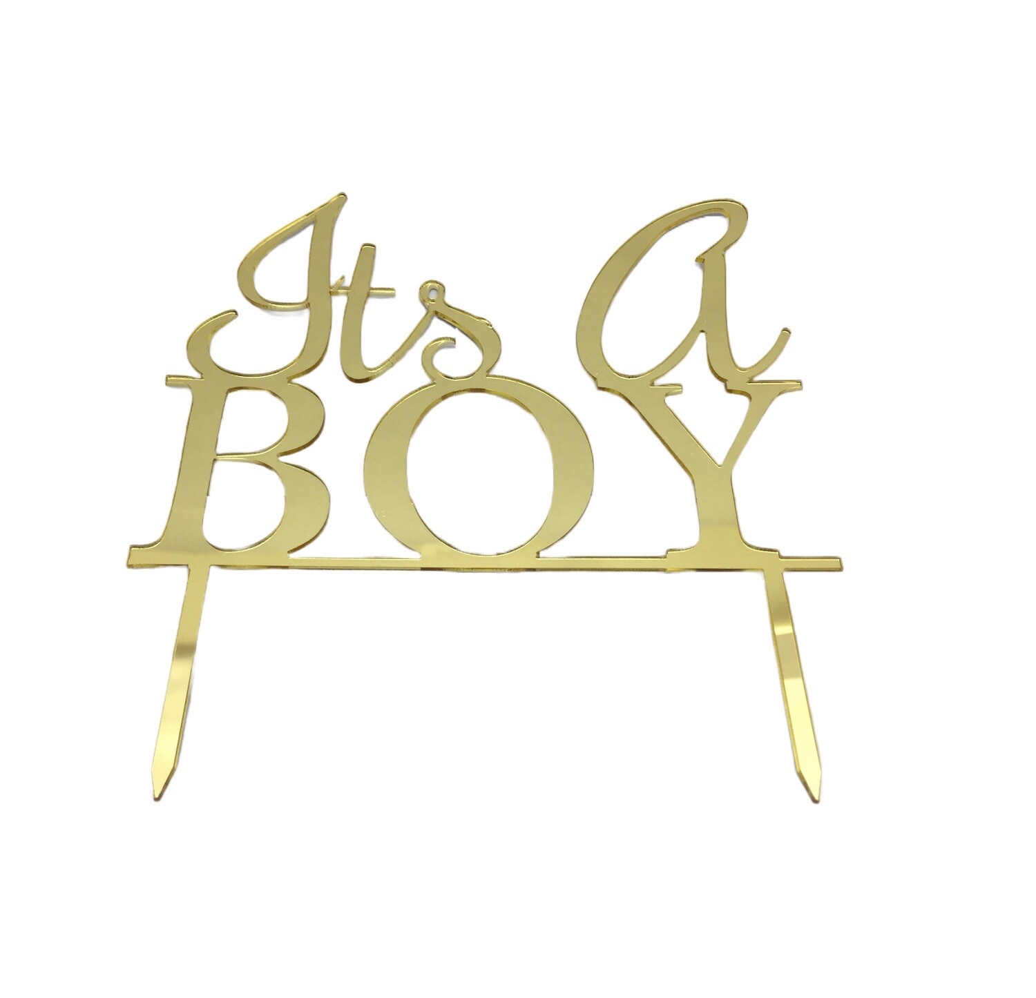 ACRYLIC TOPPER GOLD IT&#39;S A BOY