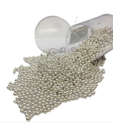 SL064 DRAGEES SILVER 4MM