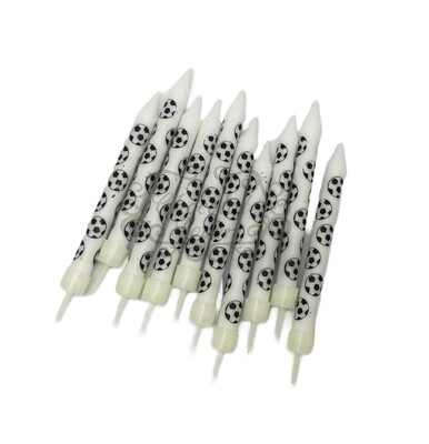 FANCY PEPPERMINT CANDLE SOCCER (KD176) 10&#39;s