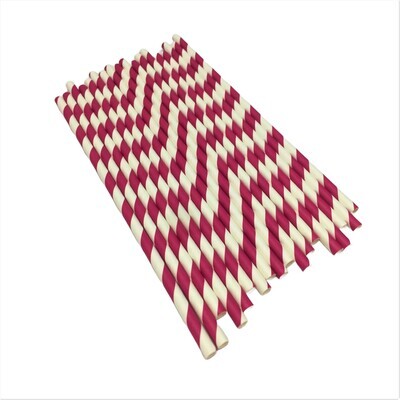 PAPER STRAW PINK 50&#39;s