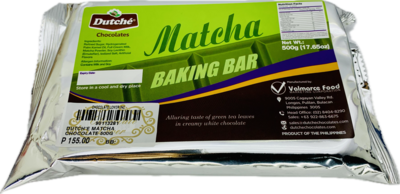 DUTCH&#39;E MATCHA CHOCOLATE BAR 500g