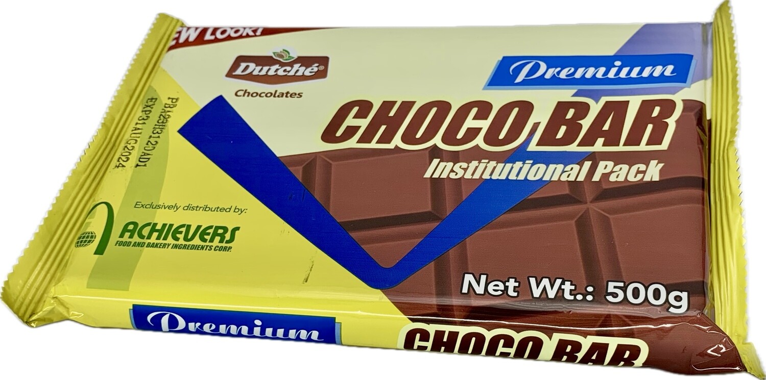 DUTCH&#39;E PREMIUM CHOCOLATE BAR 500g