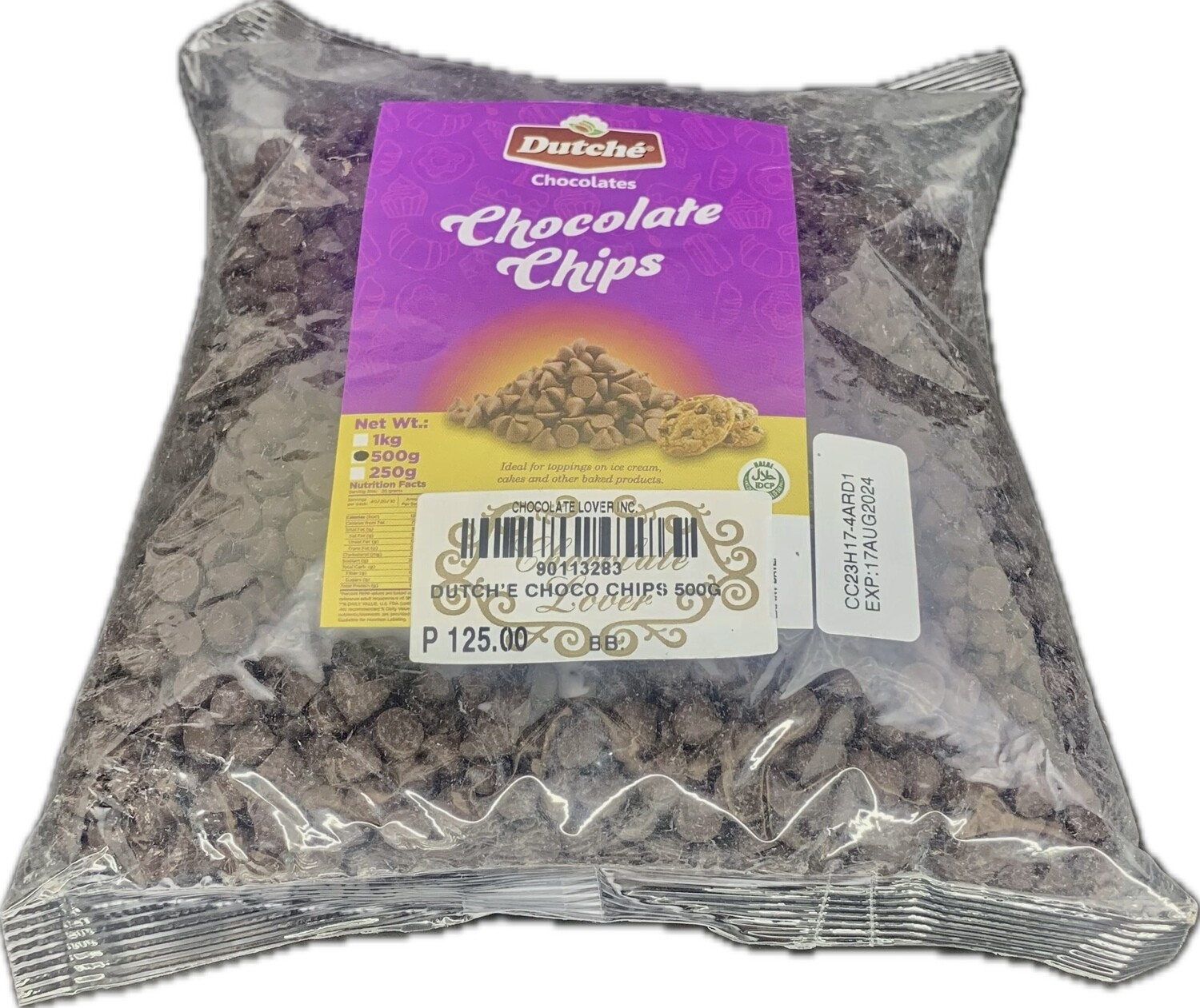 DUTCH&#39;E CHOCOLATE CHIPS 500g