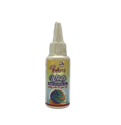 SUGAR KING  BAKER&#39;S FOOD COLORING GEL WHITE 30g