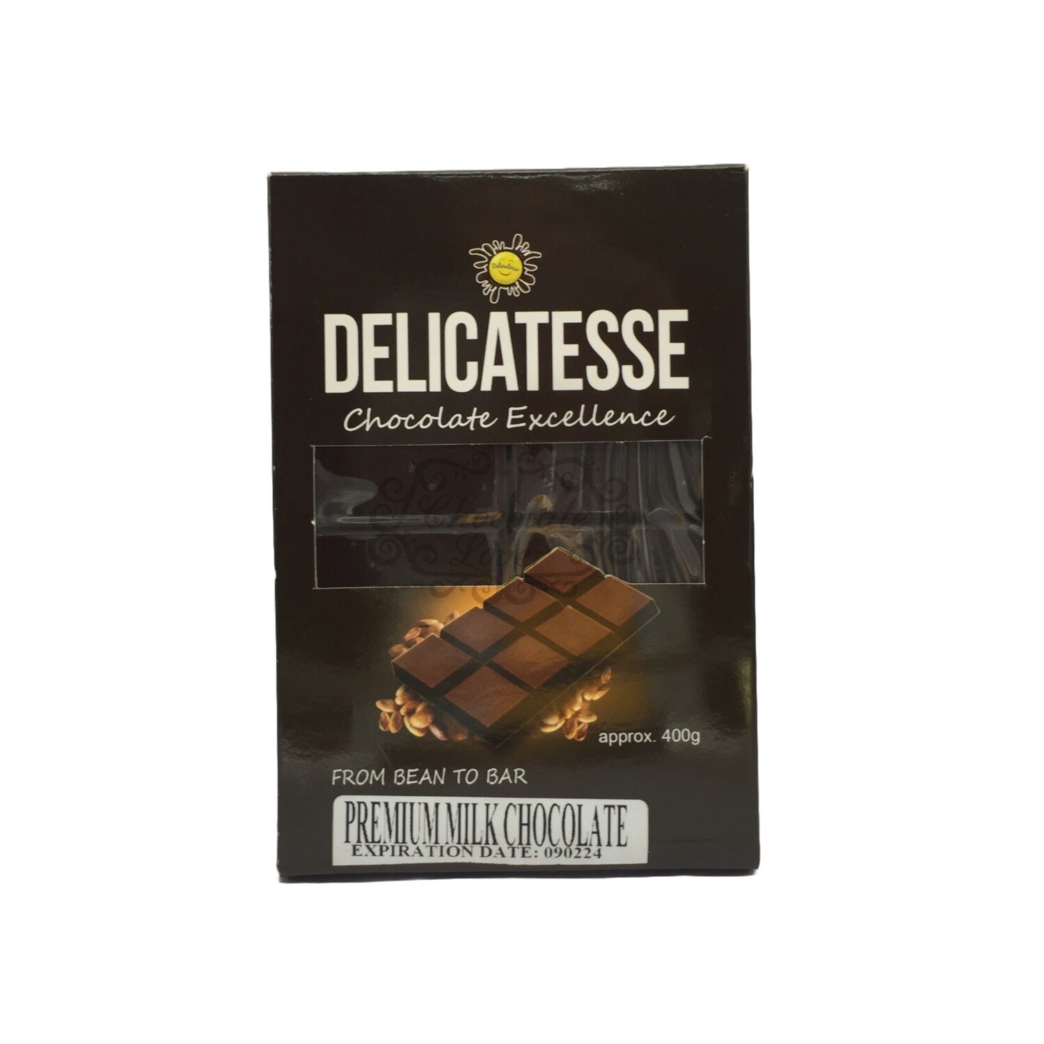 DELICATESSE PREMIUM MILK CHOCOLATE BAR 400G