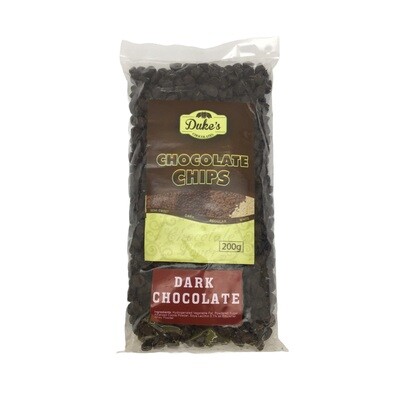 DUKE&#39;S DARK CHOCOLATE CHIPS 200g