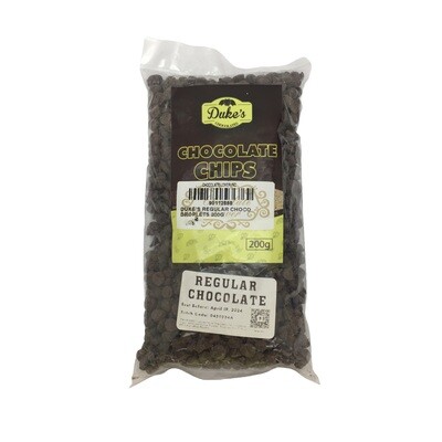 DUKE&#39;S REGULAR CHOCOLATE CHIPS 200g