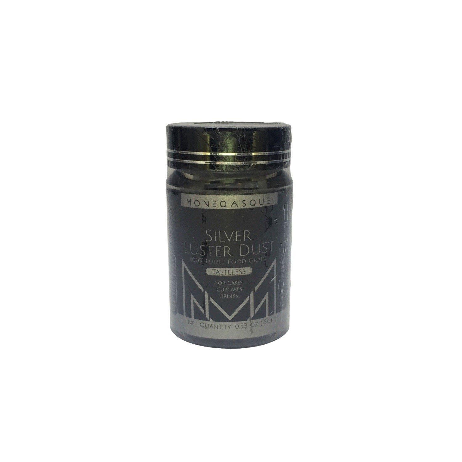 MONEGASQUE SILVER EDIBLE LUSTER DUST 15g