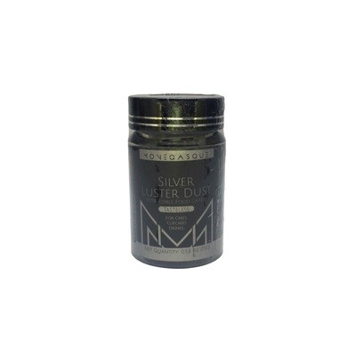 MONEGASQUE SILVER EDIBLE LUSTER DUST 15g