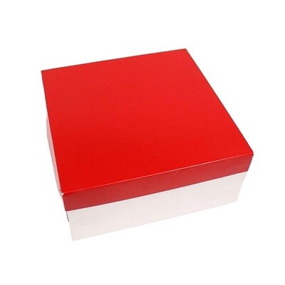 10&quot; X 10&quot; X 4½&quot; RED WHITE BOTTOM 10&#39;s