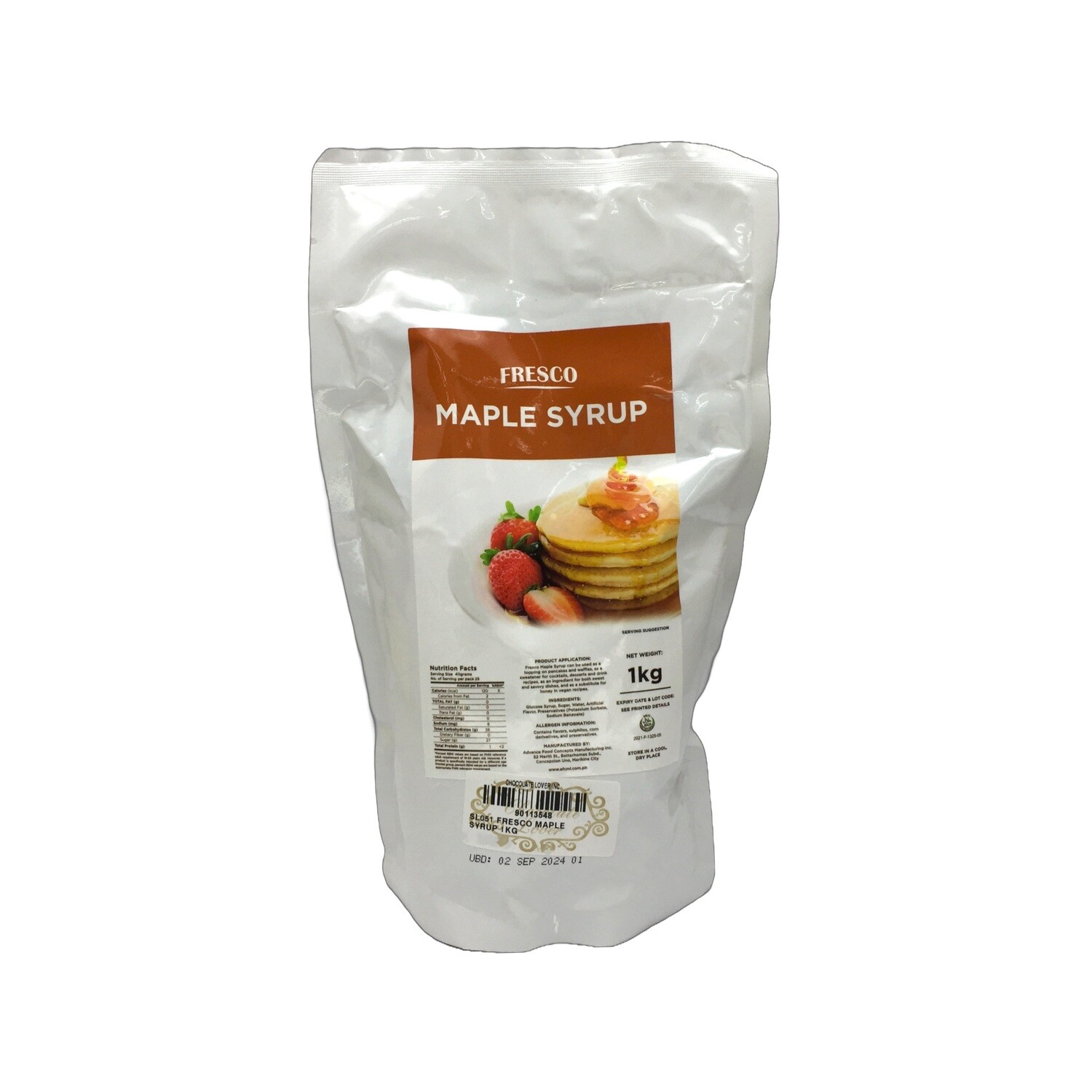 FRESCO MAPLE SYRUP 1kg