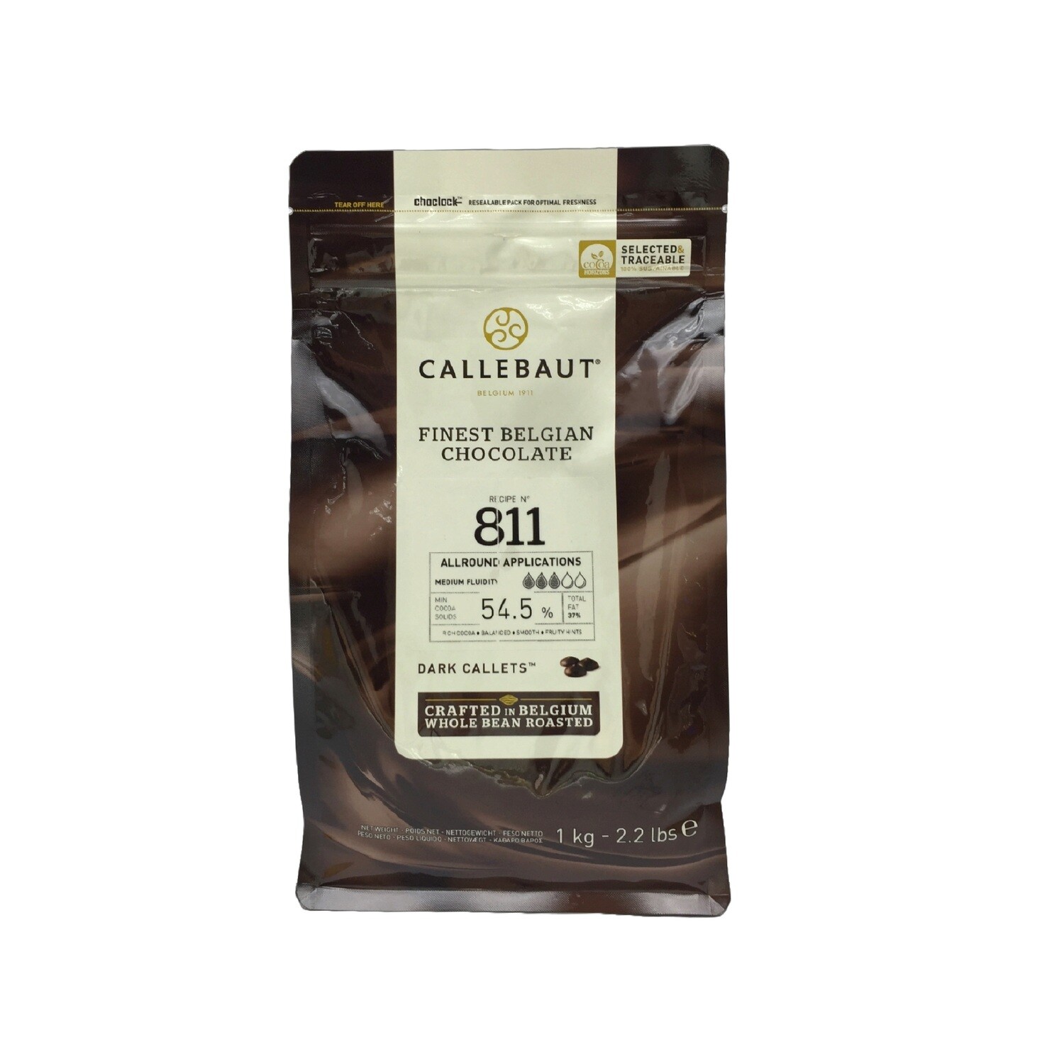 CALLEBAUT N°811 DARK CALLETS CHOCOLATE 1kg