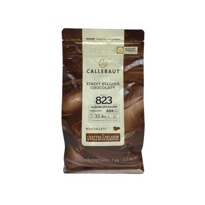 CALLEBAUT N°823 MILK CALLETS CHOCOLATE 1kg