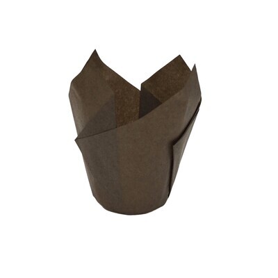 TULIP MUFFIN LINER BROWN  200&#39;s