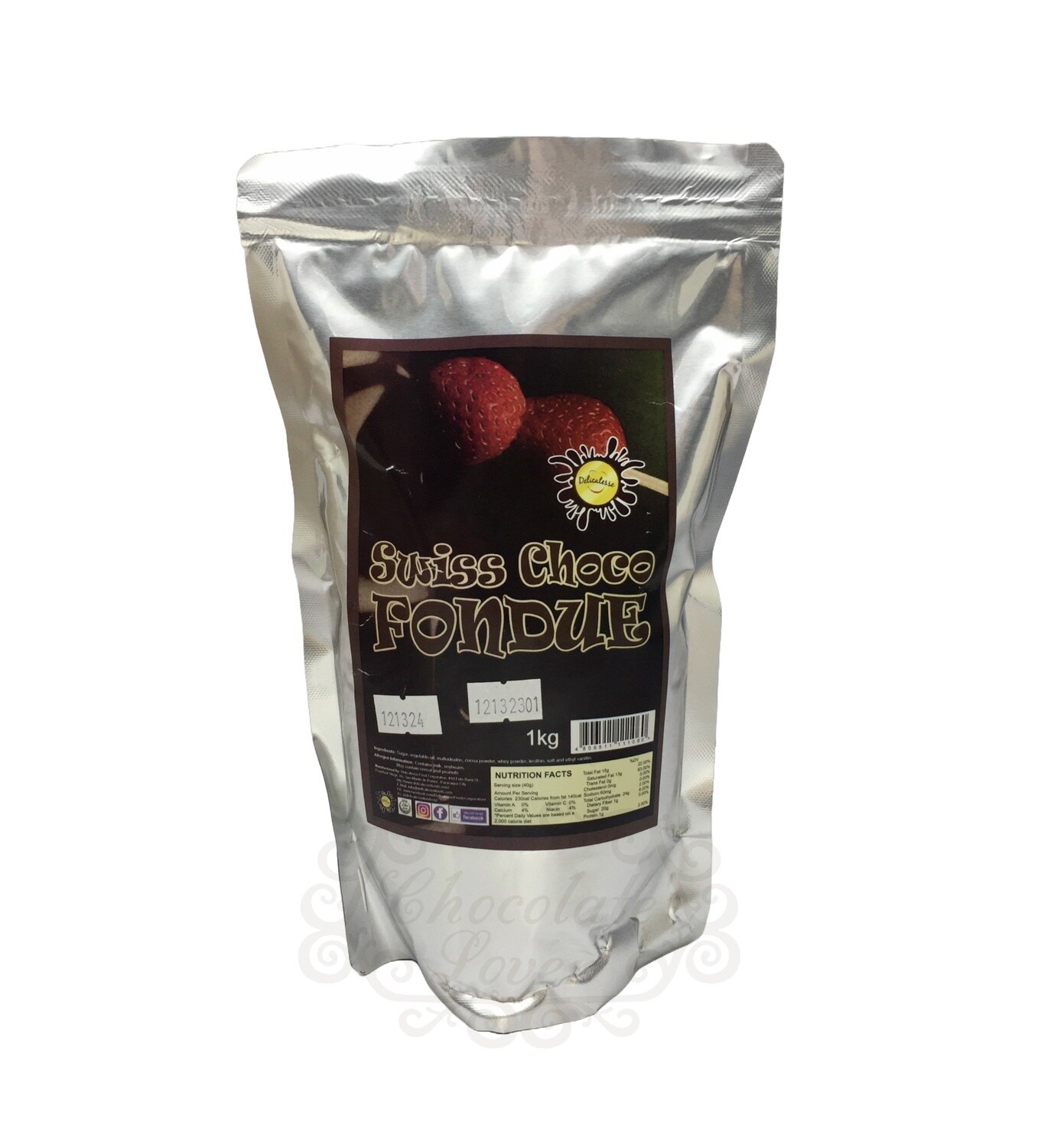 DELICATESSE SWISS CHOCOLATE FONDUE 1kg