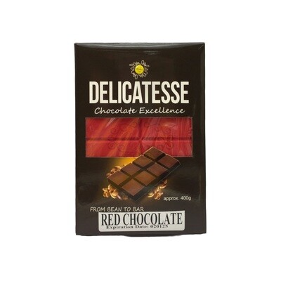 DELICATESSE RED CHOCOLATE BAR 400G