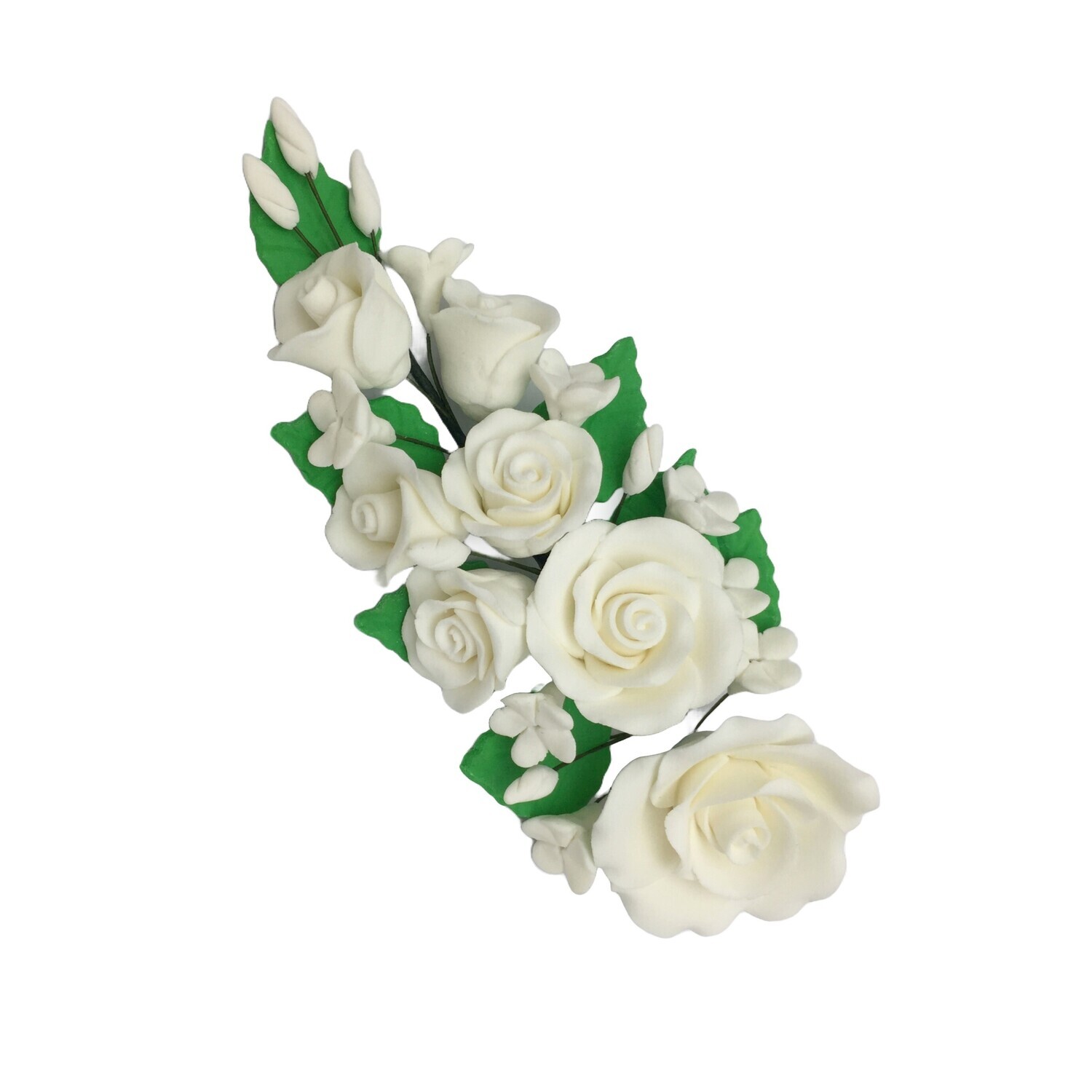 SL0576 ROSE SPRAY FLOWER TOPPER MEDIUM
