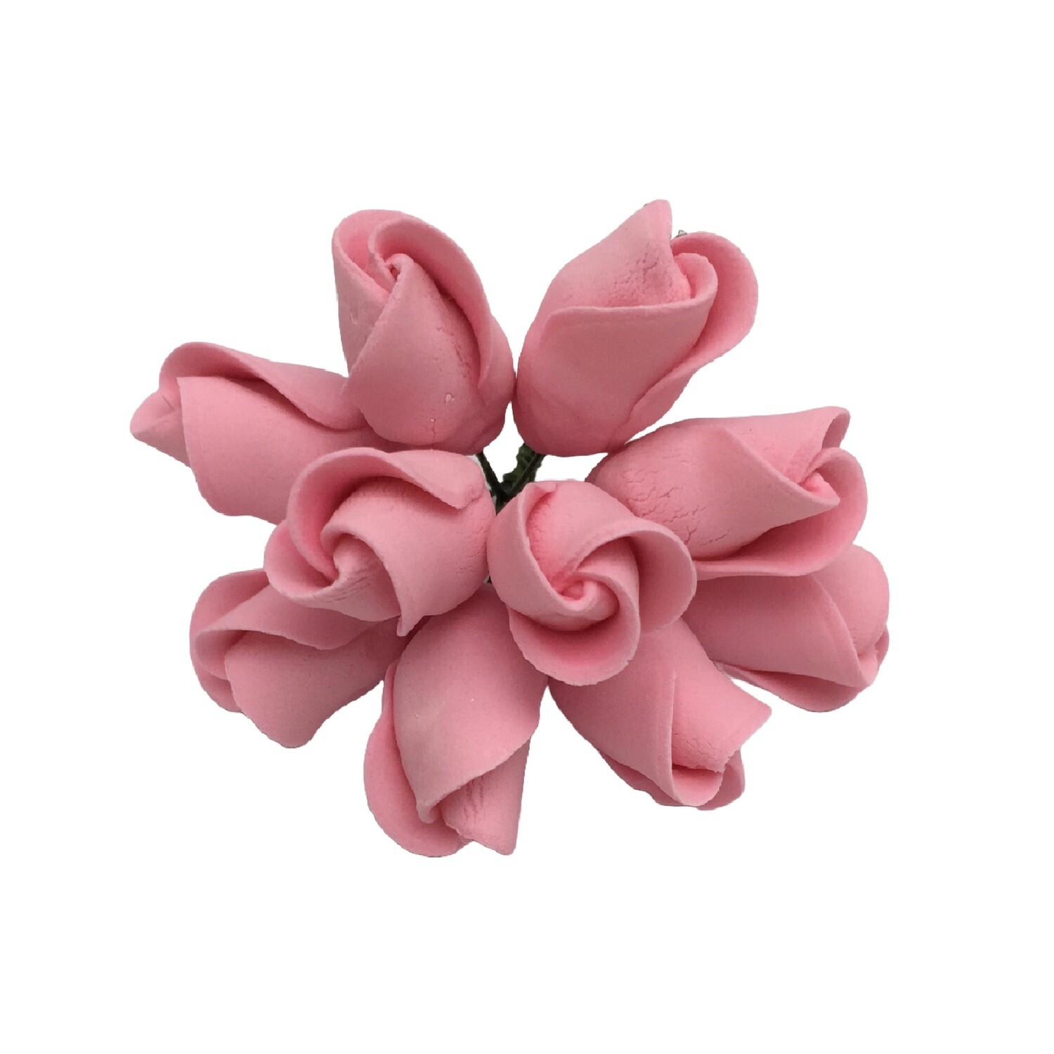 SL0576 ROSE BUDS PINK FLOWER TOPPER 10&#39;s