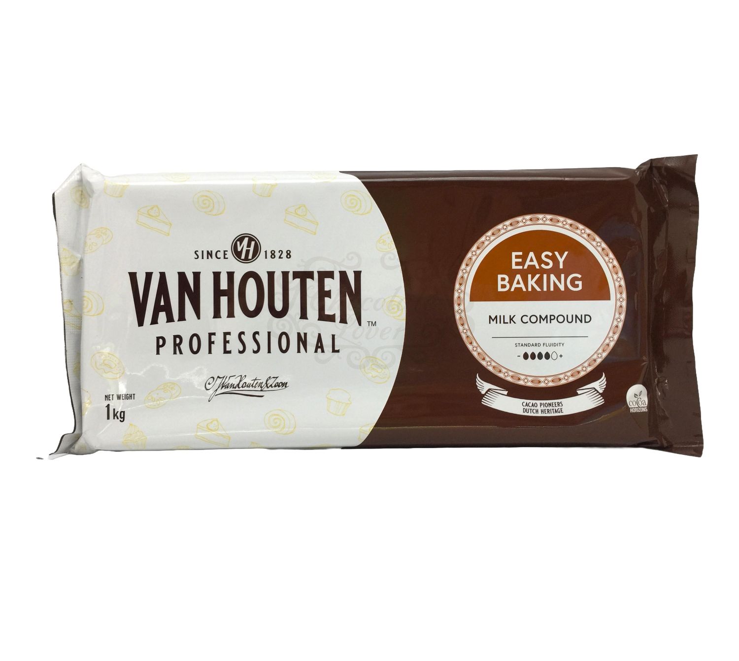 VAN HOUTEN EASY BAKING MILK CHOCOLATE COMPOUND 1kg