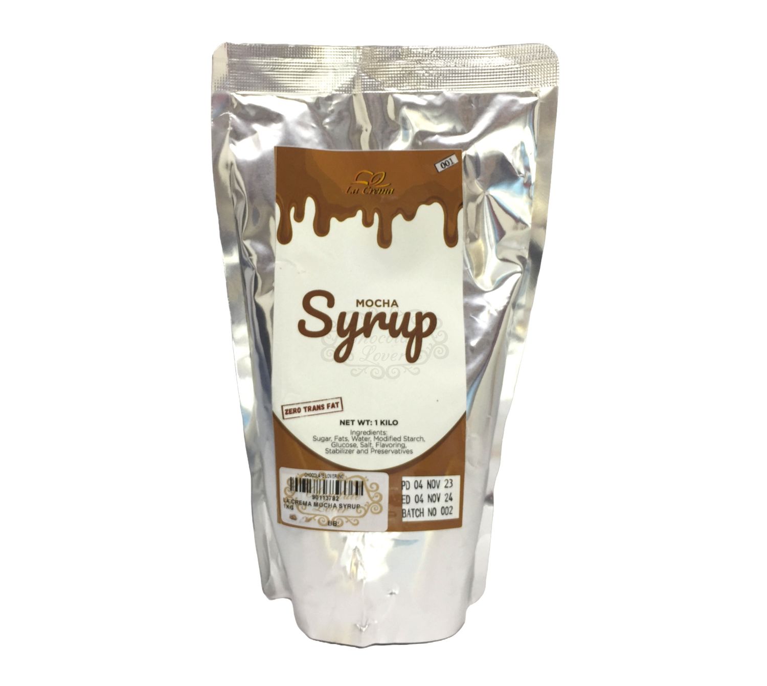 LA CREMA MOCHA SYRUP 1kg