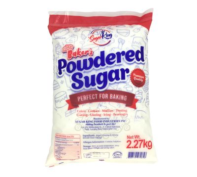 SUGAR KING BAKER&#39;S POWDERED SUGAR 2272g (2.27kg)