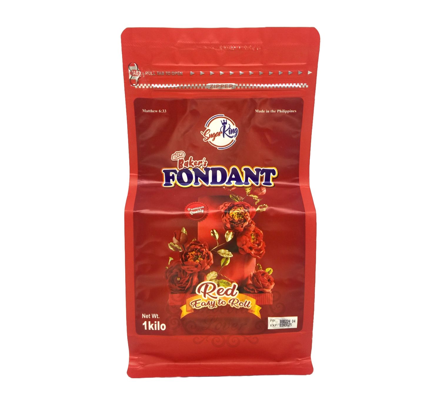 SUGAR KING BAKER&#39;S RED FONDANT 1kg