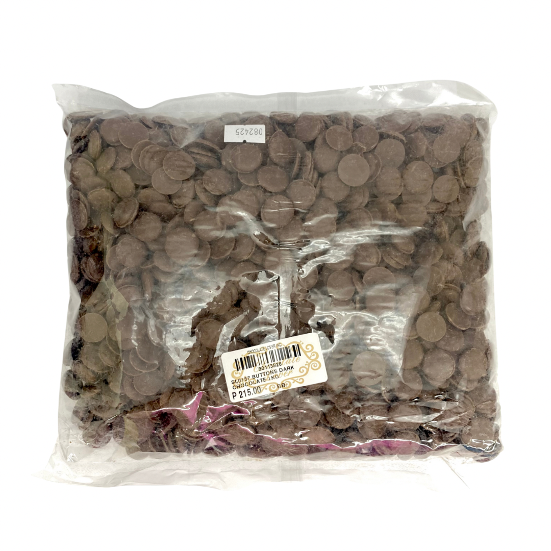 DELICATESSE BUTTONS DARK CHOCOLATE 1kg