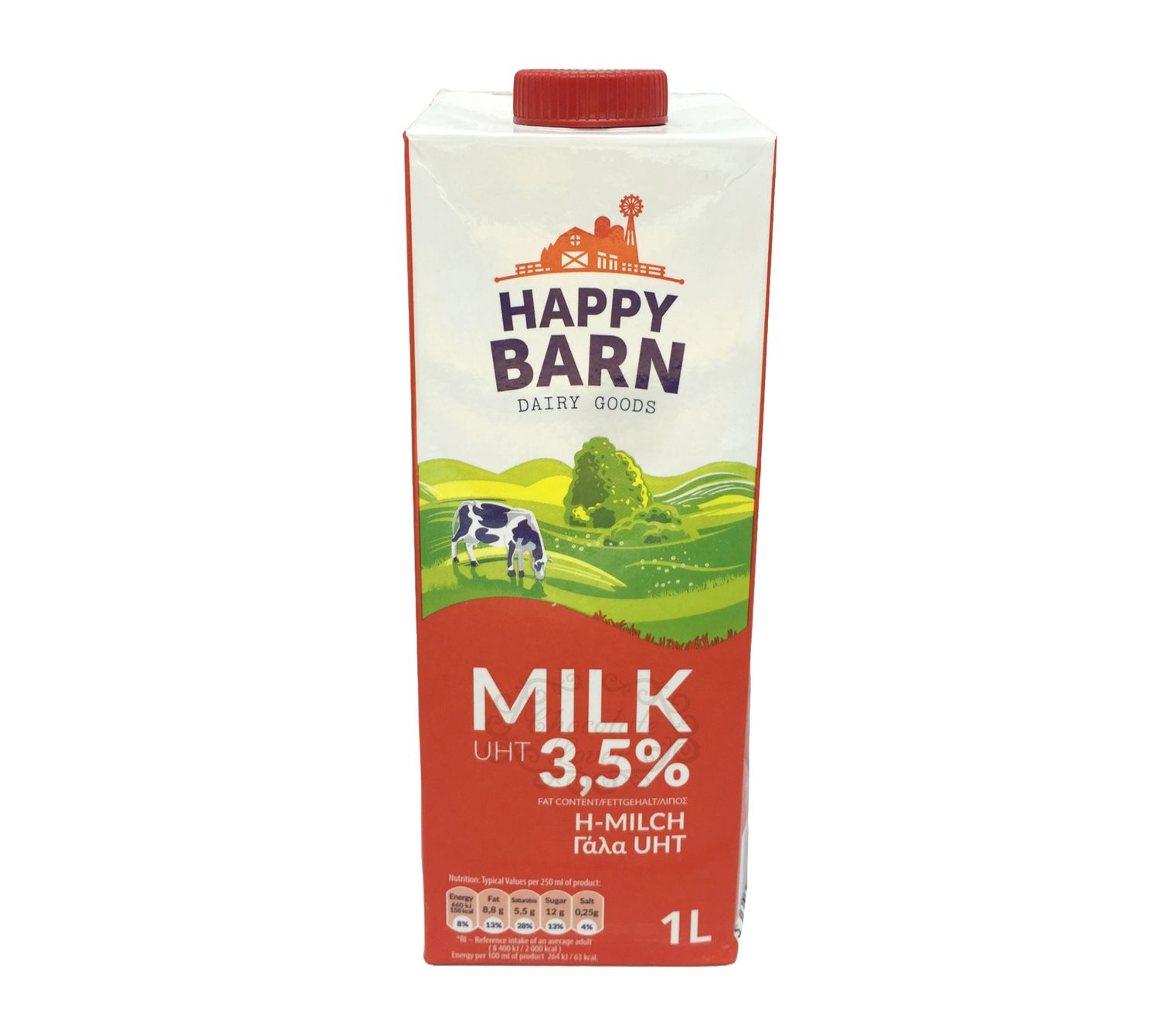 HAPPY BARN UHT FULL CREAM MILK 3.5% 1L