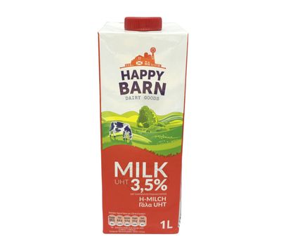 HAPPY BARN UHT FULL CREAM MILK 3.5% 1L