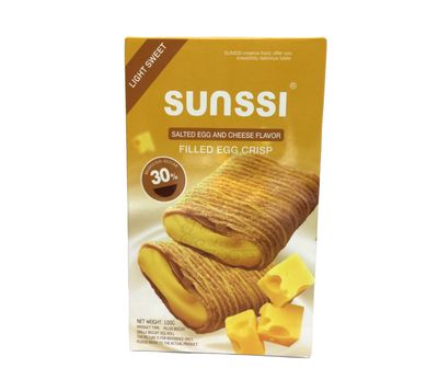 SUNSSI FILLED EGG CRISP SALTED EGG &amp; CHEESE FLAVOR 100g