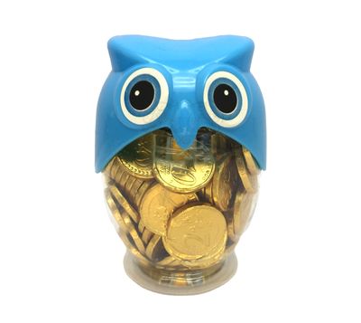 WESLSY OWL CHOCOLATE COINS 100pcs