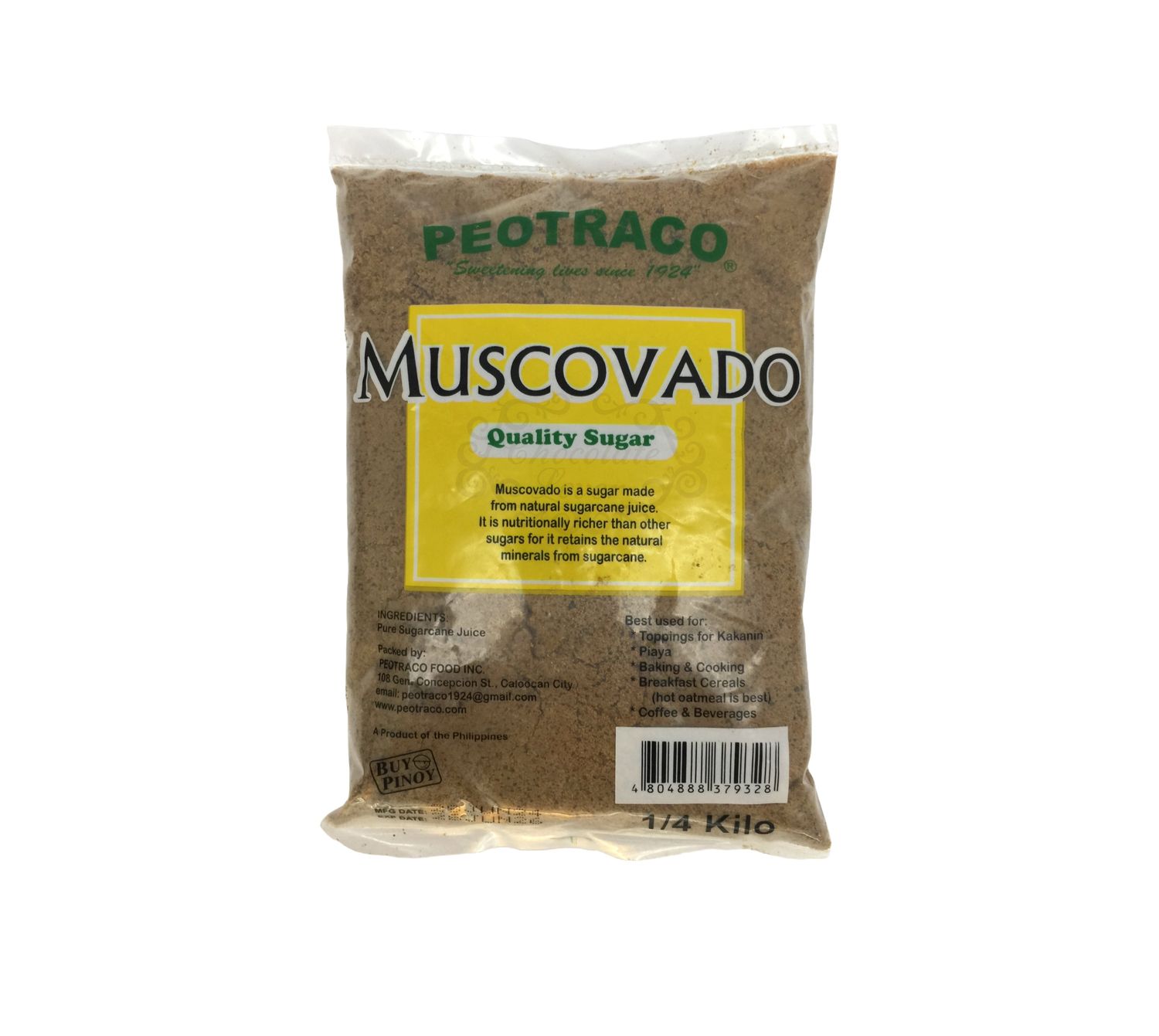 PEOTRACO MUSCOVADO SUGAR 250g