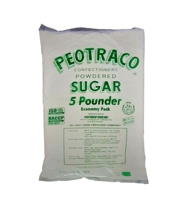 PEOTRACO CONFECTIONERS&#39; POWDERED SUGAR 2272g (5lbs)