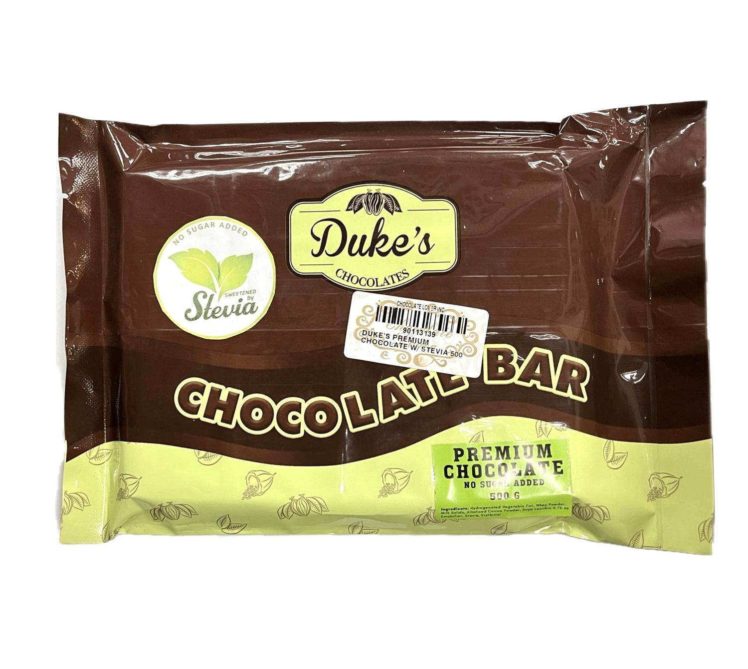 DUKE&#39;S PREMIUM CHOCOLATE WITH STEVIA 500g