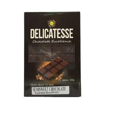DELICATESSE SEMI-SWEET CHOCOLATE W/ LIQUOR 400G
