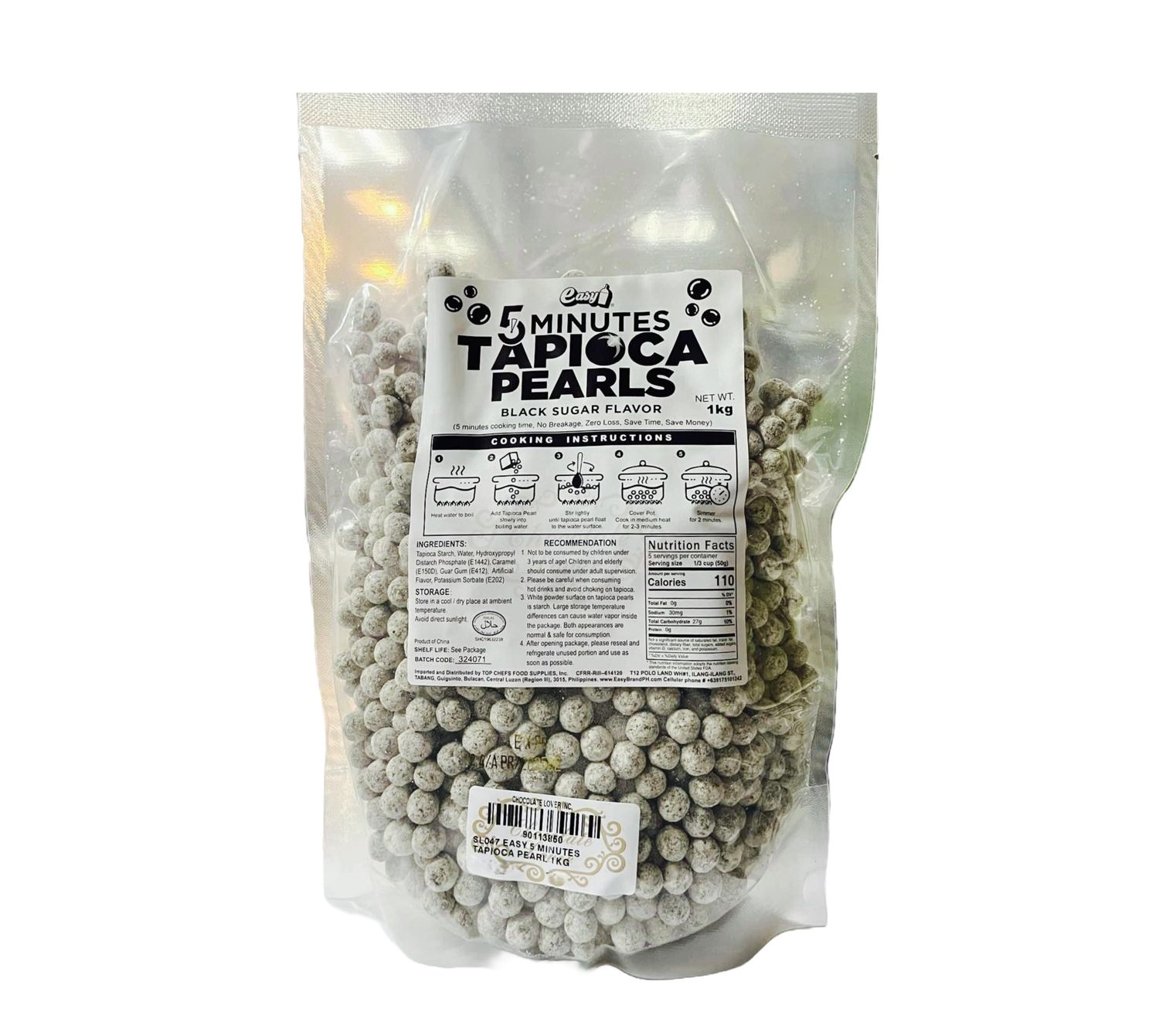 EASY 5 MINUTES TAPIOCA PEARL 1kg