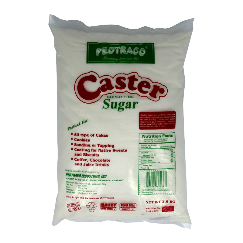 PEOTRACO CASTER SUGAR 2.5kg