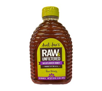 AUNT SUE&#39;s RAW WILD HONEY 32oz (907g)