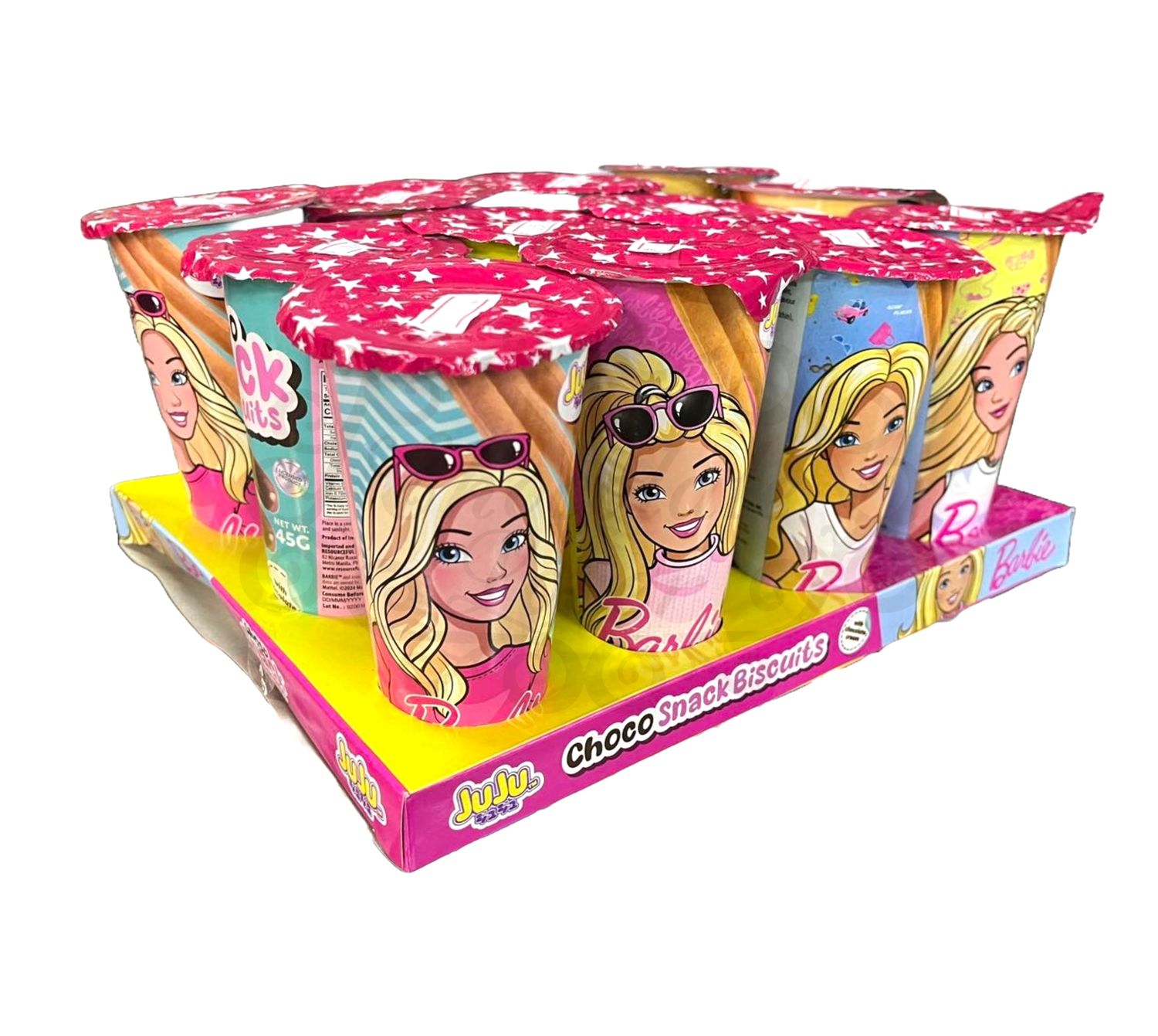 JUJU BARBIE CHOCO SNACK BISCUIT 12x45g