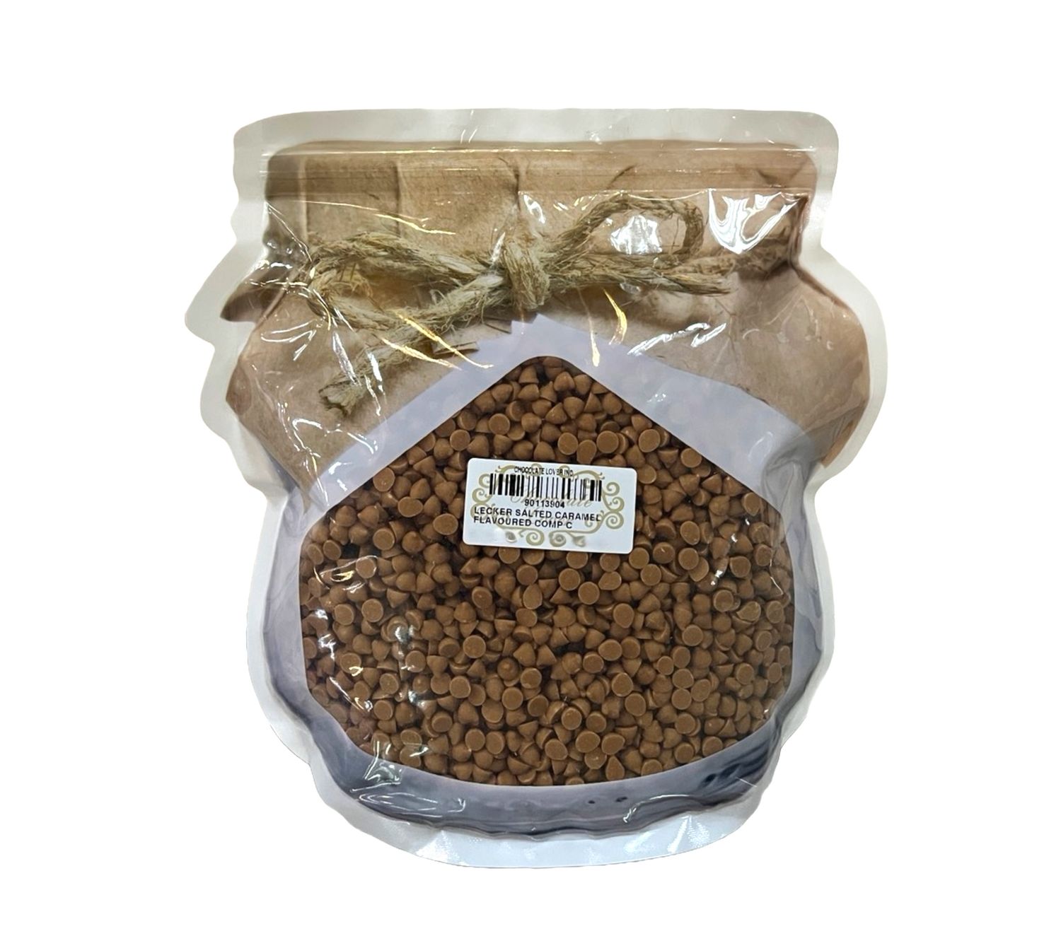 LECKER SALTED CARAMEL CHOCOLATE CHIPS COMPOUND 1KG