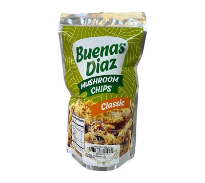 BUENAS DIAZ MUSHROOM CHIPS CLASSIC FLAVOR 100G