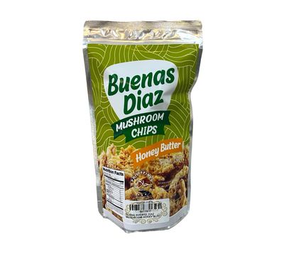 BUENAS DIAZ MUSHROOM CHIPS HONEY BUTTER FLAVOR 100G