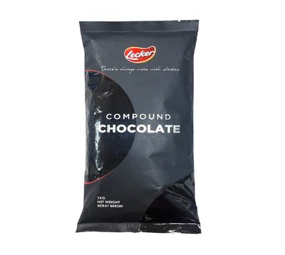 LECKER COCONUT PANDAN FLAVOURED CHOCOLATE CHIPS COMPOUND 1KG