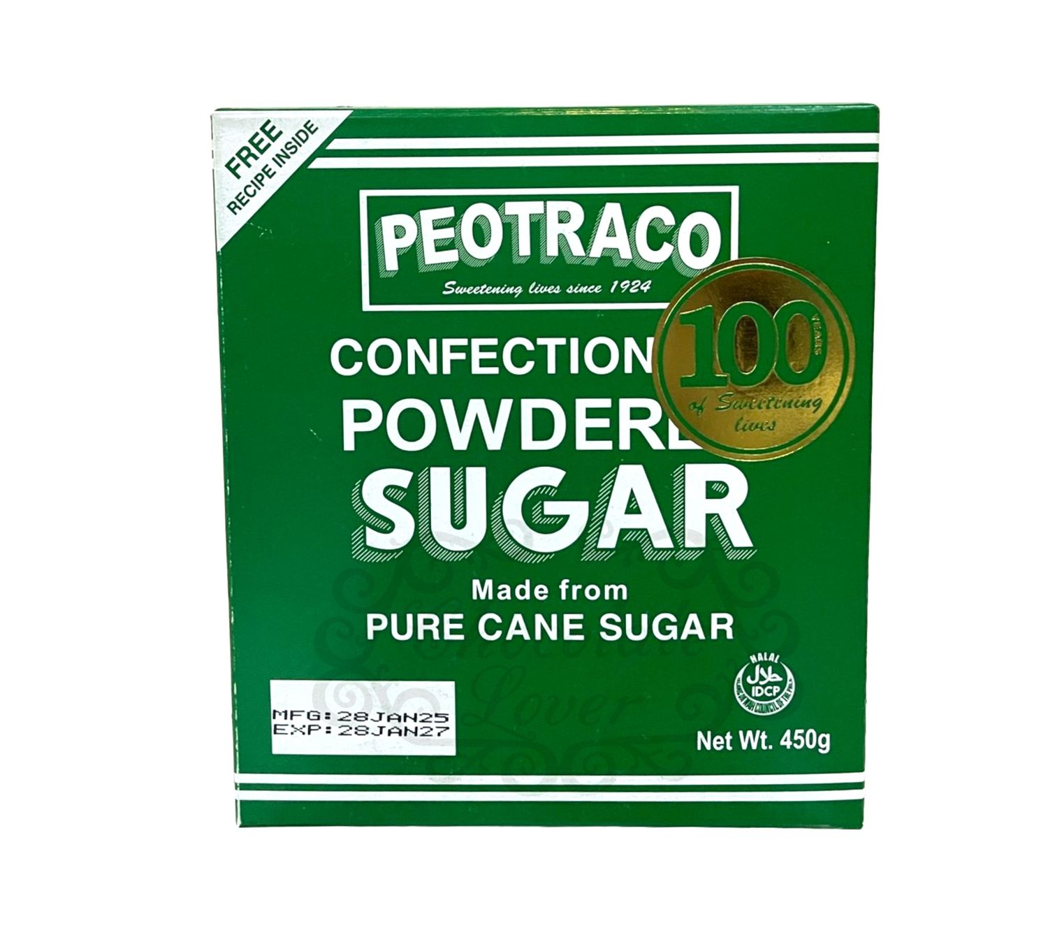 PEOTRACO CONFECTIONERS&#39; POWDERED SUGAR 450g