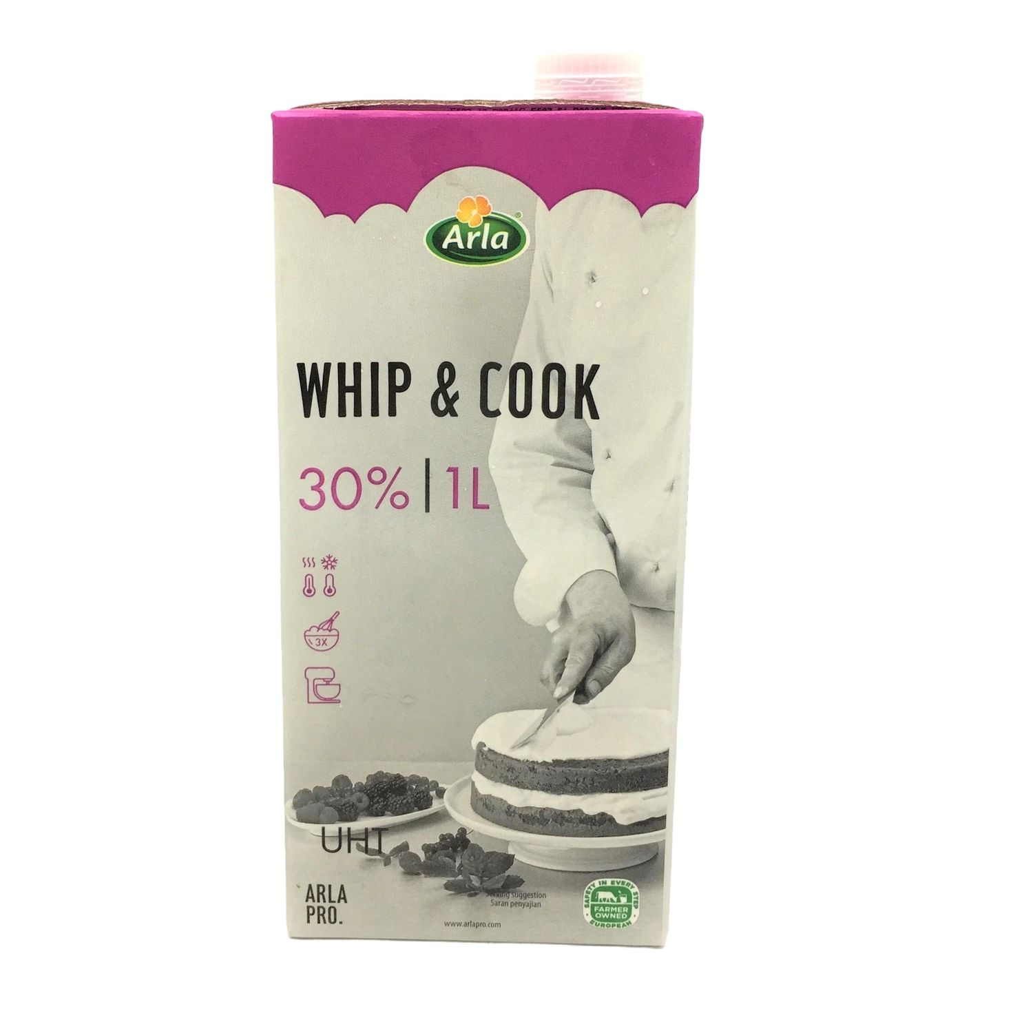 ARLA PRO WHIP &amp; COOK 30% FAT 1L