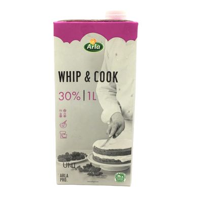 ARLA PRO WHIP &amp; COOK 30% FAT 1L