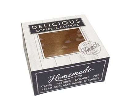 6&quot; X 6&quot; X 3&quot; COFFEE AND PASTRIES (PFBOX) 20&#39;s