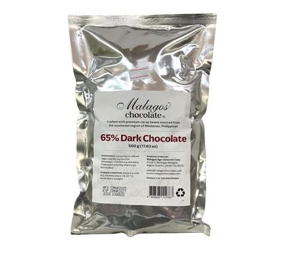 MALAGOS 65% DARK CHOCOLATE 500g