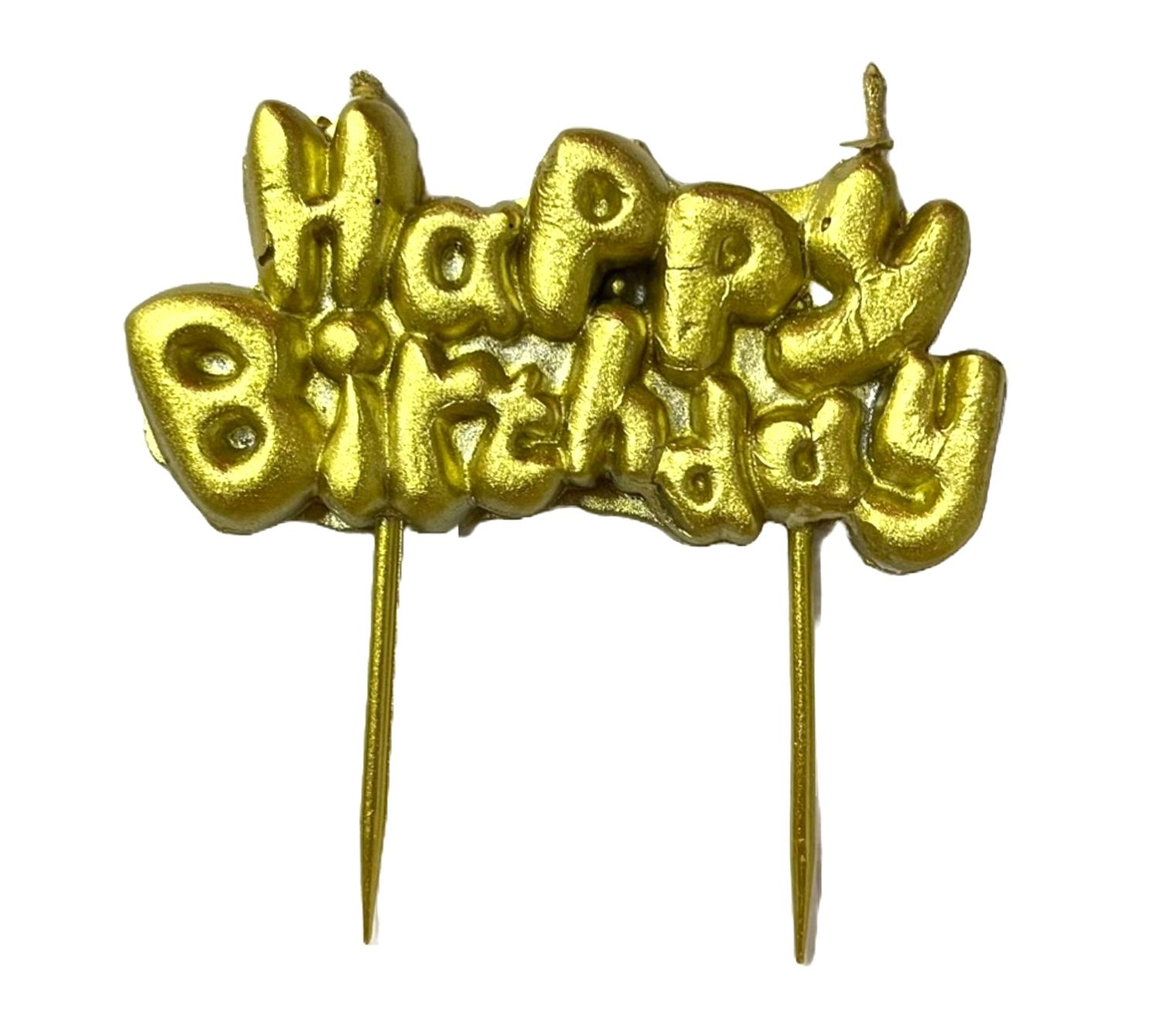 SL064 CANDLE HBD GOLD (HBX)