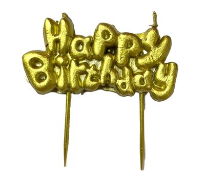SL064 CANDLE HBD GOLD (HBX)